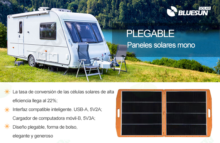 Panel solar plegable 120w 150w